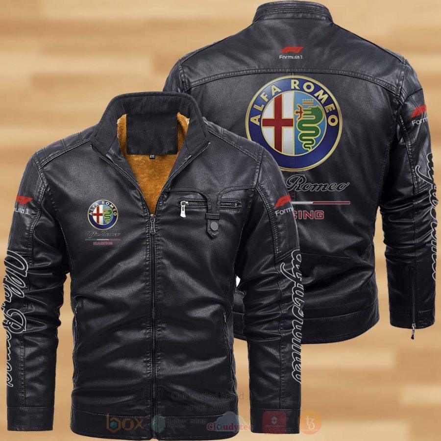 HOT Alfa Romeo Fleece Leather Jacket 2D - Boxbox Branding-Luxury t ...