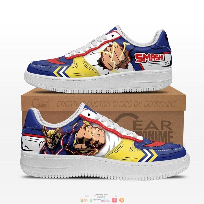 All_Might_One_For_All_Anime_My_Hero_Academia_Nike_Air_Force_Shoes