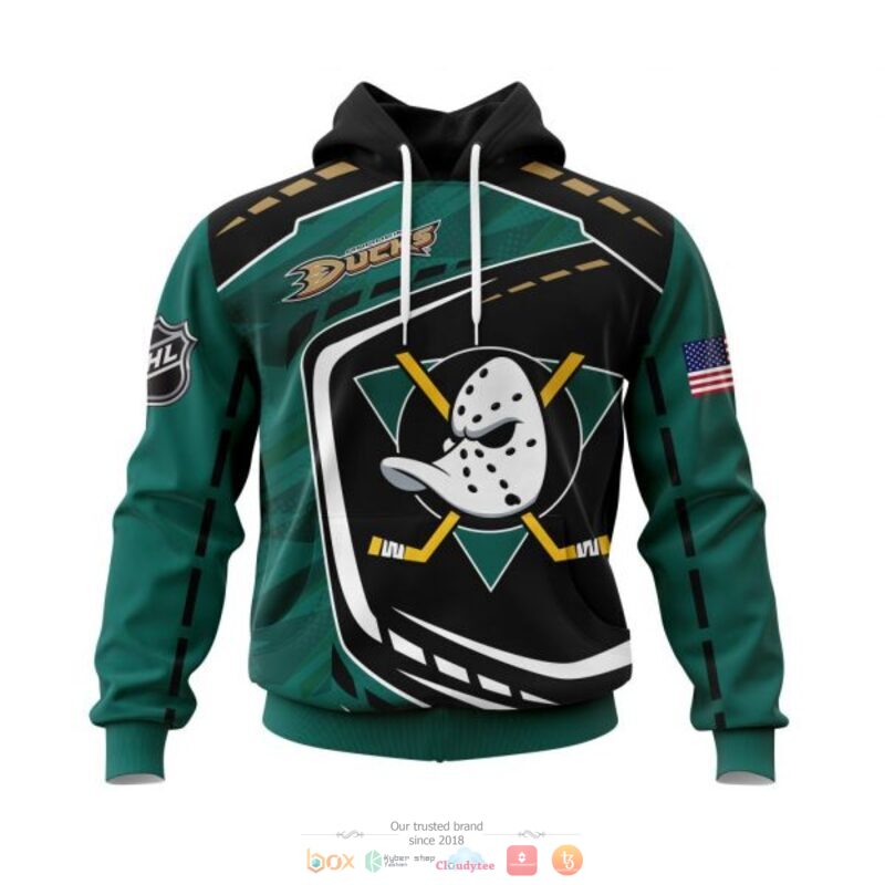 Anaheim_Ducks_NHL_black_green_3D_shirt_hoodie