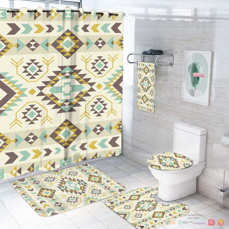 Apricot_Pattern_Native_American_Bathroom_Set