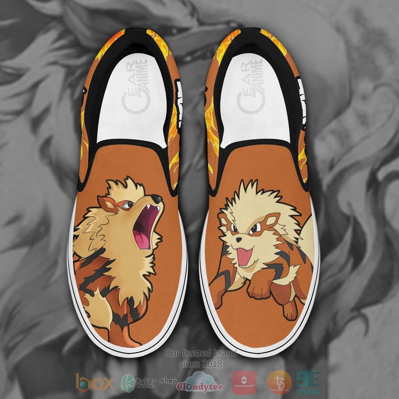 Arcanine_Pokemon_Anime_Slip-On_Shoes