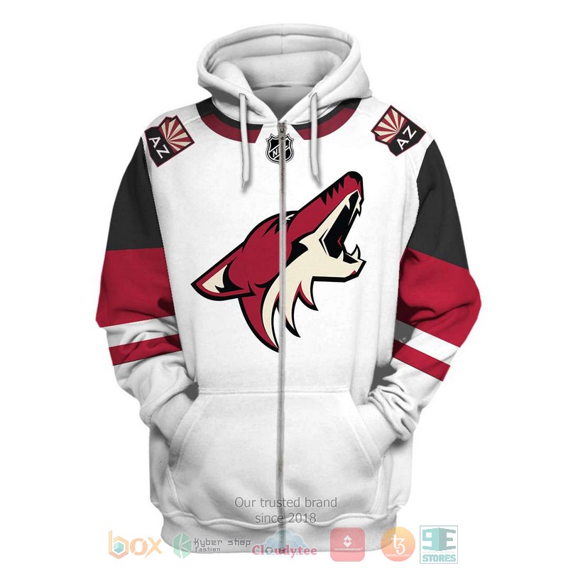 Arizona_Coyotes_NHL_white_red_3D_shirt_hoodie