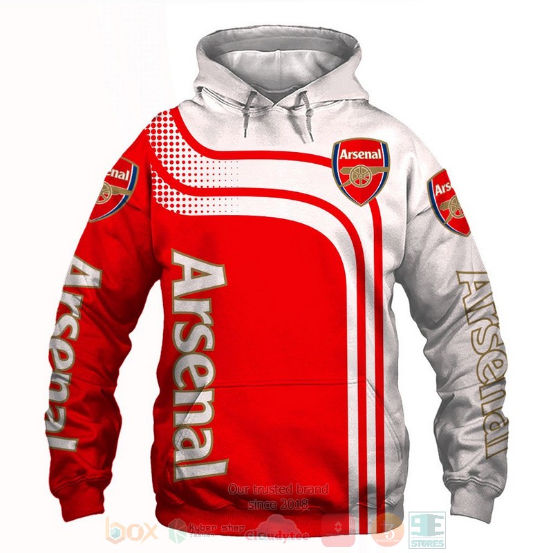 Arsenal_Football_Club_red_white_3D_shirt_hoodie