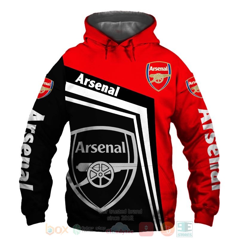 Arsenal_red_black_3D_shirt_hoodie