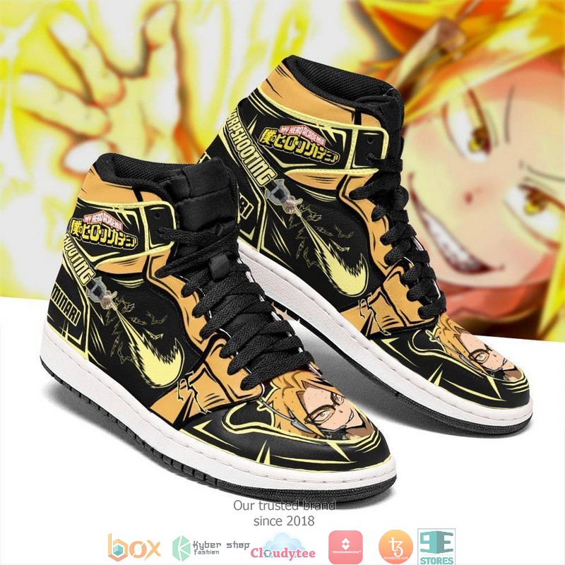 BNHA_Denki_Anime_My_Hero_Academia_Air_Jordan_High_Top_Shoes_1