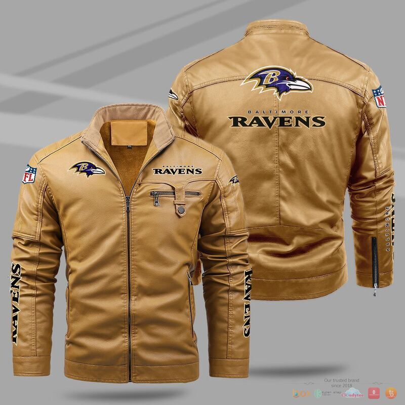 Baltimore_Ravens_NFL_Trend_Fleece_Leather_Jacket_1