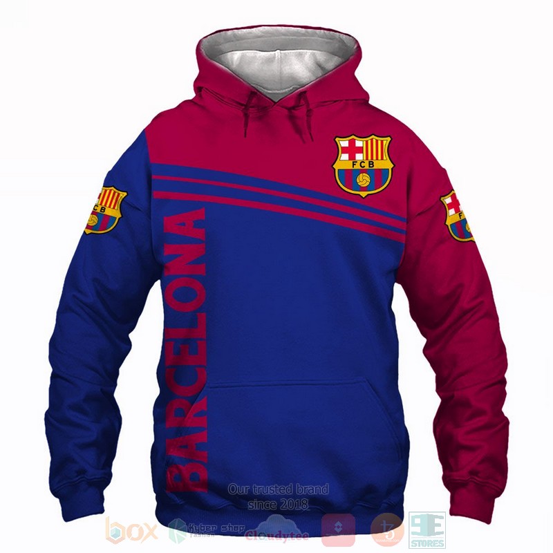 Barcelona_Football_Club_blue_red_3D_shirt_hoodie