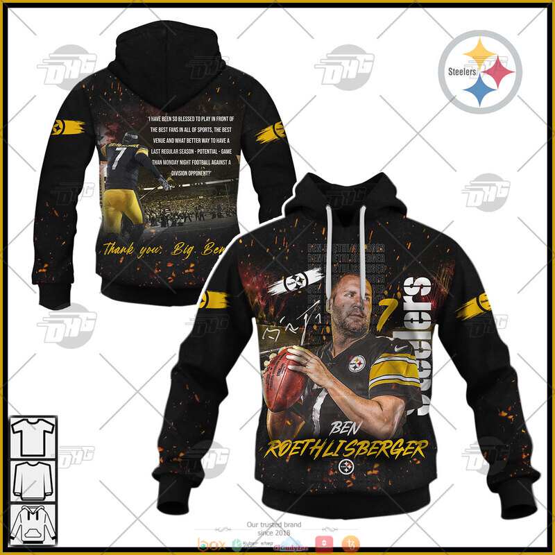 Ben_Roethlisberger_Pittsburgh_Steelers_NFL_thanks_for_the_memories_3d_shirt_hoodie