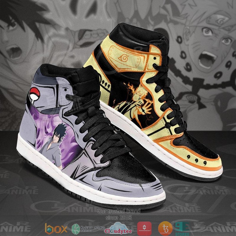 Bijuu_and_Sasuke_Susanoo_Anime_Air_Jordan_High_top_shoes_1