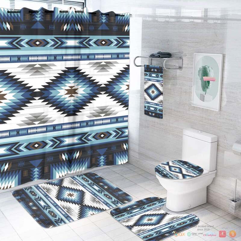 Blue_Colors_Pattern_Native_American_Bathroom_Set