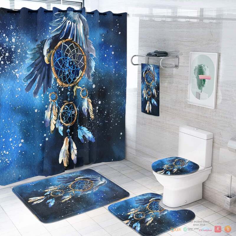 Blue_Galaxy_Dreamcatcher_Native_American_Bathroom_Set