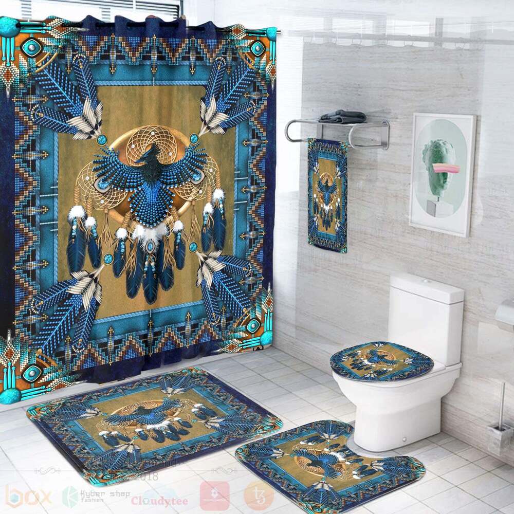 Blue_Thunderbird_Mandala_Bathroom_Set