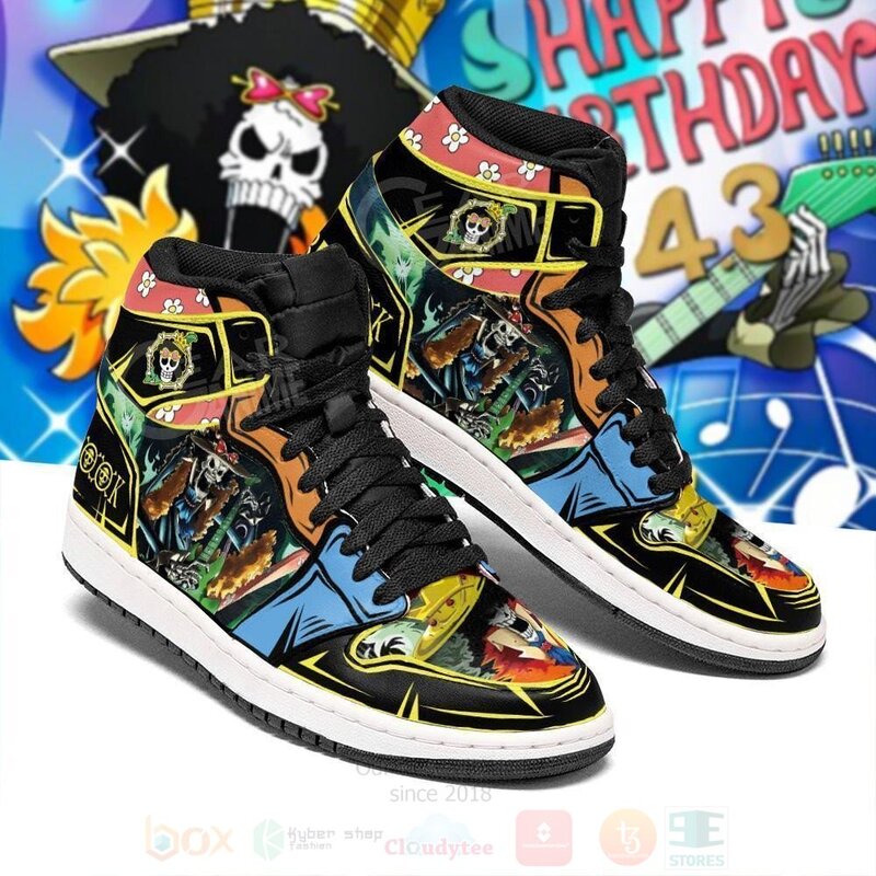 Brook_Custom_Anime_One_Piece_Air_Jordan_High_Top_Shoes_1