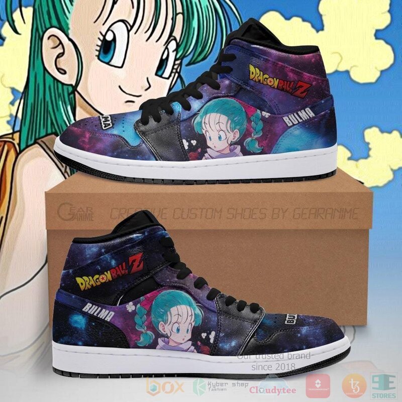 Bulma_Sneakers_Galaxy_Custom_Dragon_Ball_Anime_Air_Jordan_High_Top_Shoes