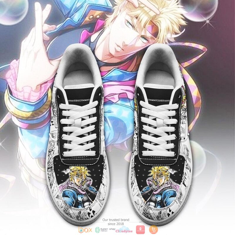 Caesar_Zeppeli_Manga_Style_JoJos_Anime_Nike_Air_Force_shoes_1