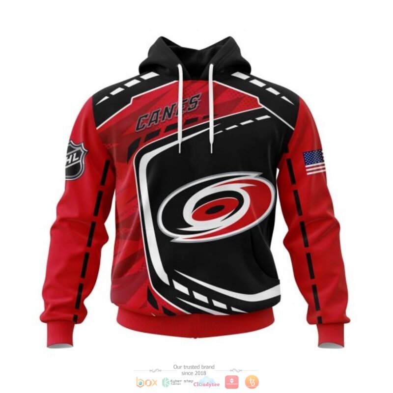 Carolina_Hurricanes_NHL_black_red_3D_shirt_hoodie