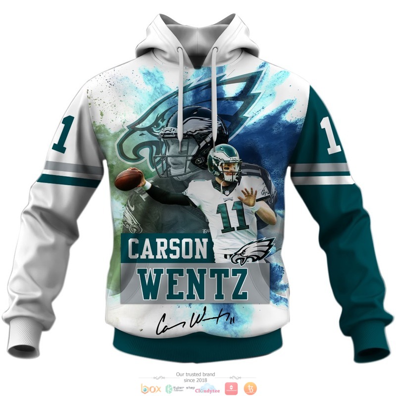 Carson_Wentz_Philadelphia_Eagles_NFL_3d_shirt_hoodie