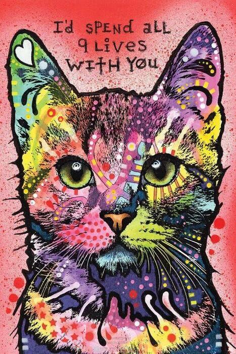 Cat_Id_spend_all_9_lives_with_you_canvas