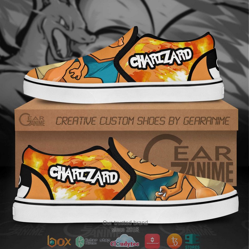 Charizard_Pokemon_Anime_Slip_On_Sneakers_Shoes_1