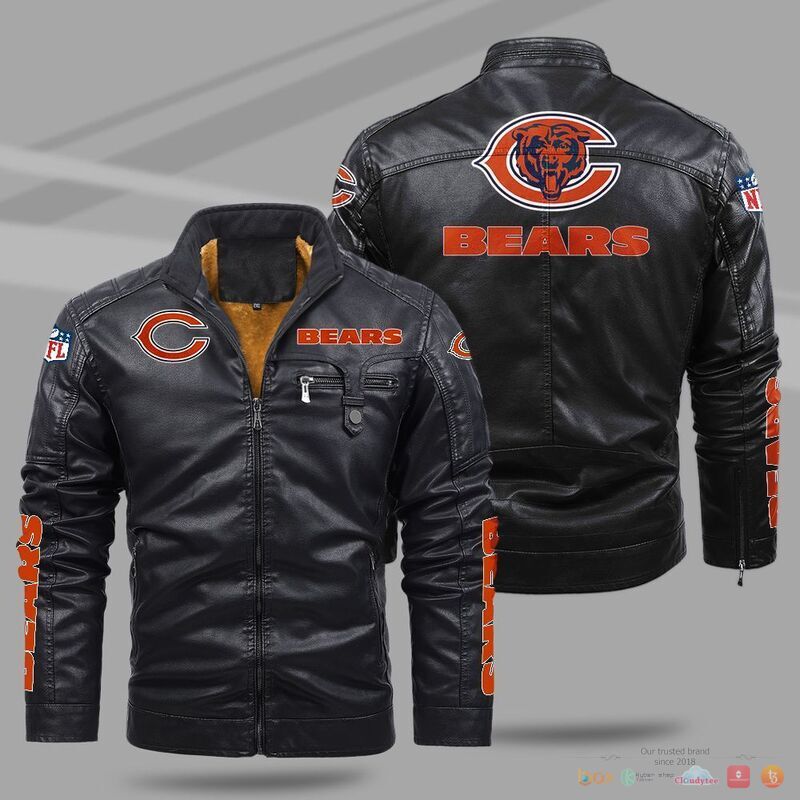 Chicago_Bears_NFL_Trend_Fleece_Leather_Jacket