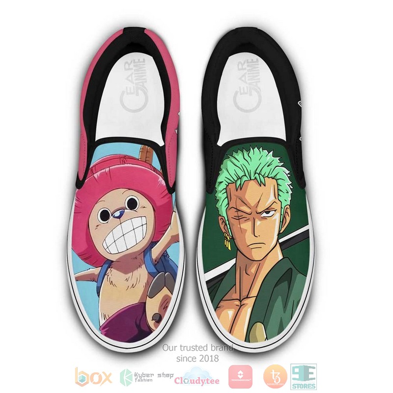 Chopper_and_Zoro_Anime_One_Piece_Slip-On_Shoes