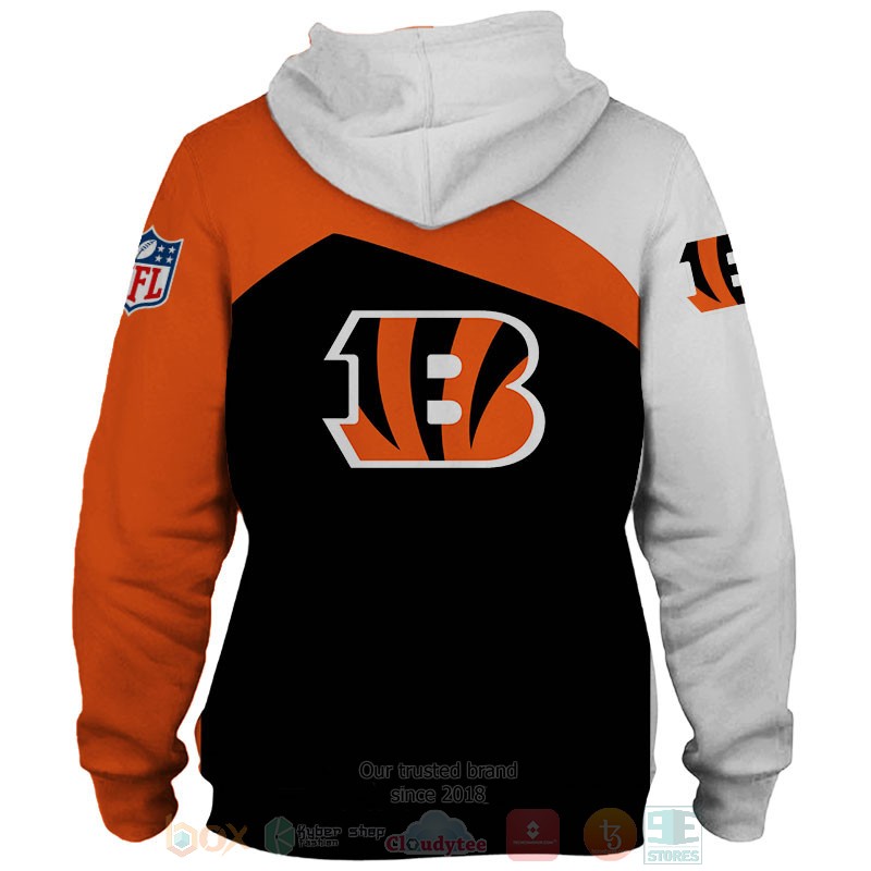 Cincinnati_Bengals_NLF_white_orange_black_3D_shirt_hoodie_1