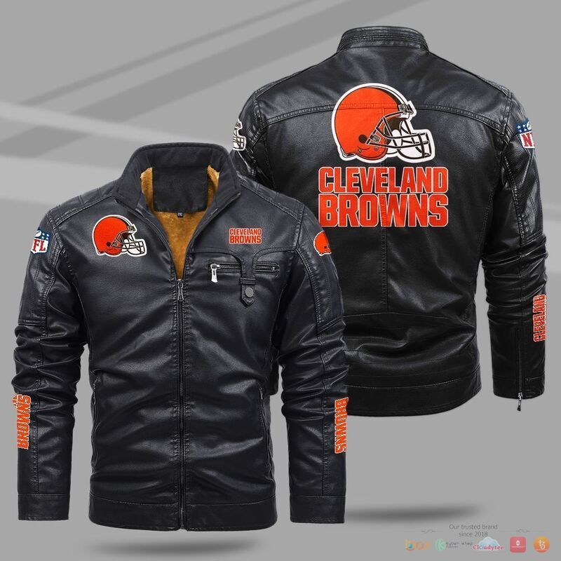 Cleveland_Browns_Trend_Fleece_Leather_Jacket