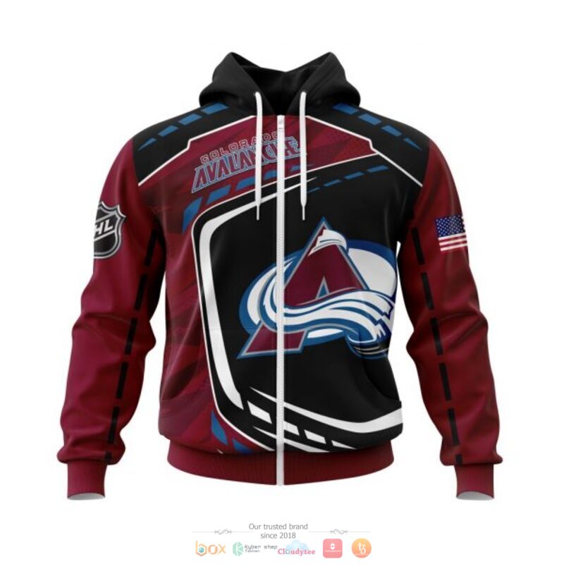 Colorado_Avalanche_NHL_black_dark_red_3D_shirt_hoodie_1