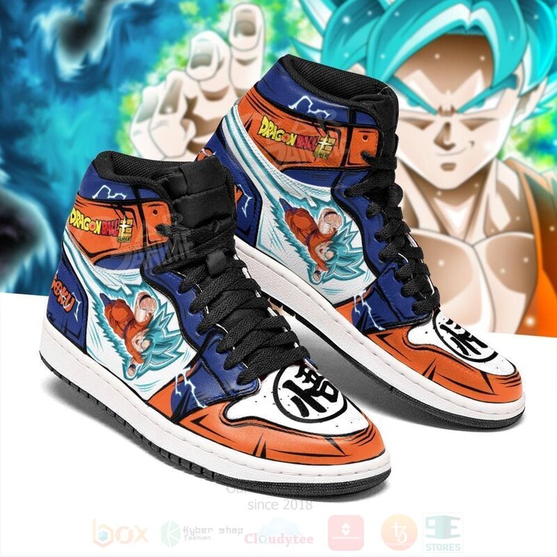 DBS_Goku_Blue_Custom_Anime_Dragon_Ball_Air_Jordan_High_Top_Shoes
