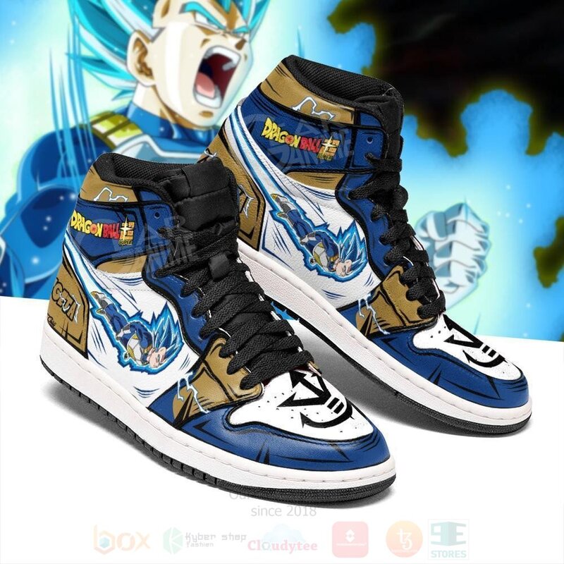 DBS_Vegeta_SSJ_Blue_Custom_Anime_Dragon_Ball_Air_Jordan_High_Top_Shoes