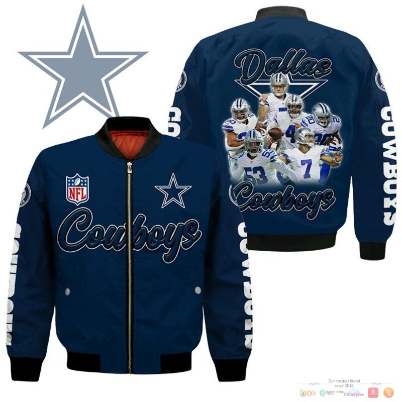 Dallas_Cowboys_players_NFL_Bomber_Jacket