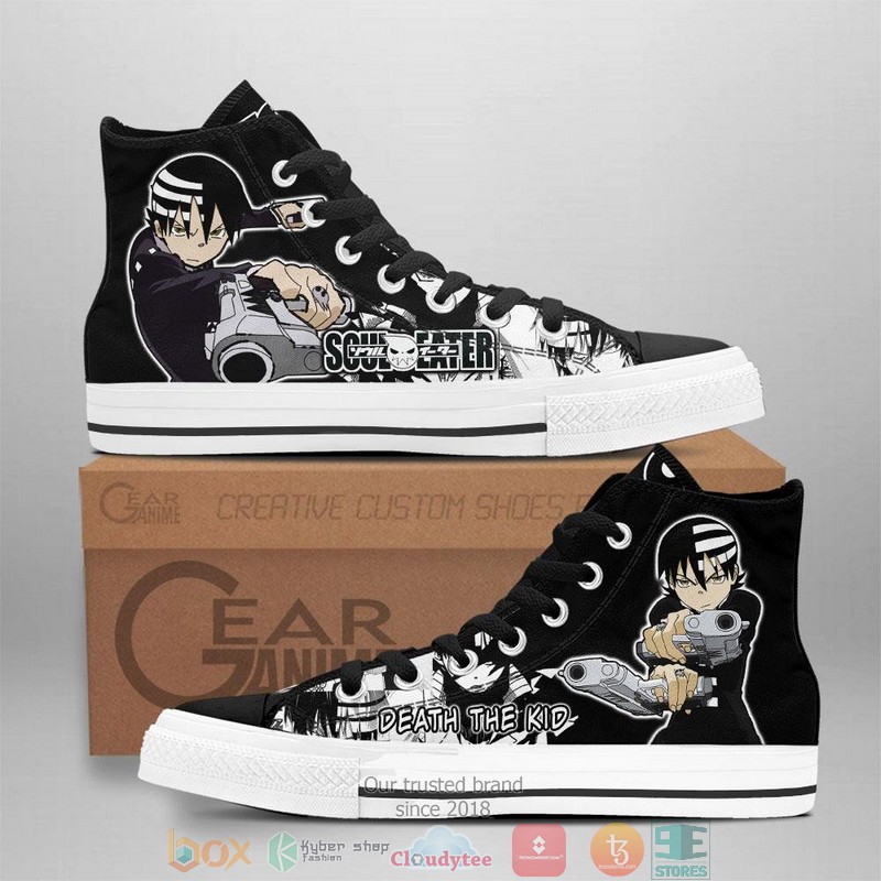 Death_the_Kid_Soul_Eater_High_Top_Canvas_Shoes