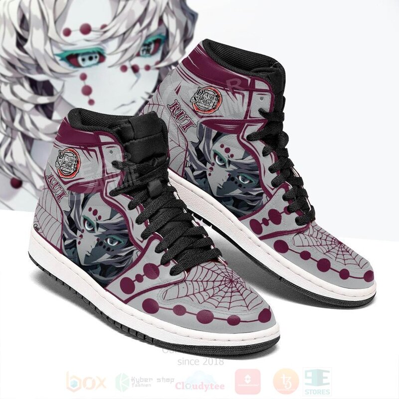 Demon_Slayer_Rui_Custom_Anime_Air_Jordan_High_Top_Shoes_1