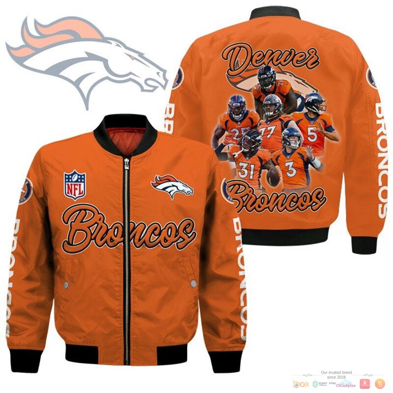 Denver_Broncos_players_NFL_Bomber_Jacket