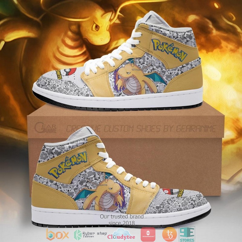 Dragonite_Anime_Pokemon_Air_Jordan_High_Top_Shoes
