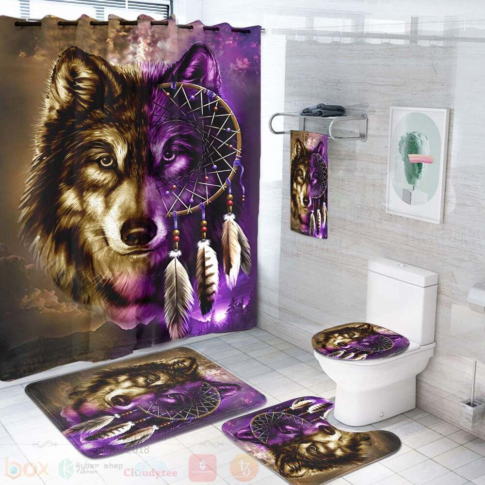Dream_Catcher_Purple_Wolf_Bathroom_Set