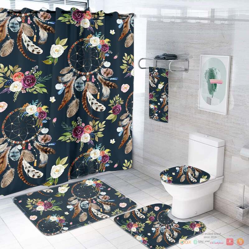 Dream_Catchers_And_Flowers_Leather_Native_American_Bathroom_Set