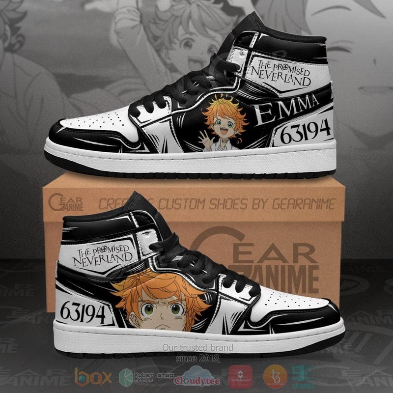 Emma_The_Promised_Neverland_Anime_Air_Jordan_high_top_shoes