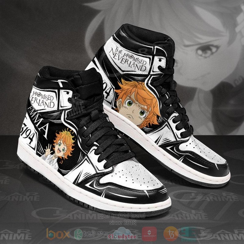 Emma_The_Promised_Neverland_Anime_Air_Jordan_high_top_shoes_1