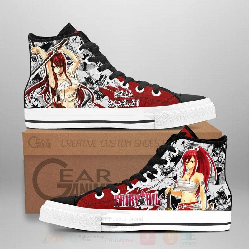 Erza_Scarlet_Custom_Fairy_Tail_Anime_High_Top_Shoes