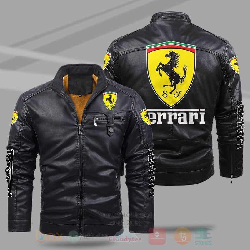 Ferrari_Fleece_Leather_Jacket