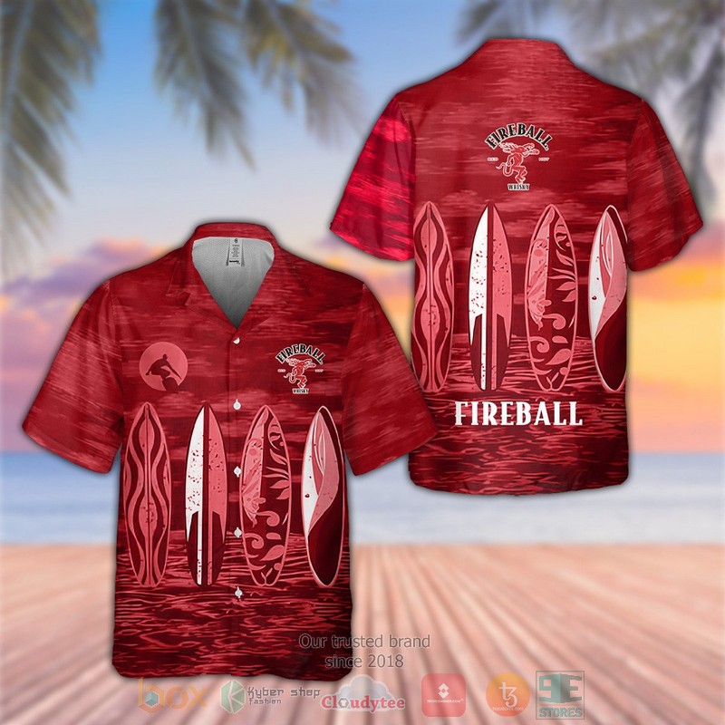 Fireball_Cinnamon_Whisky_surfboard_Hawaiian_Shirt