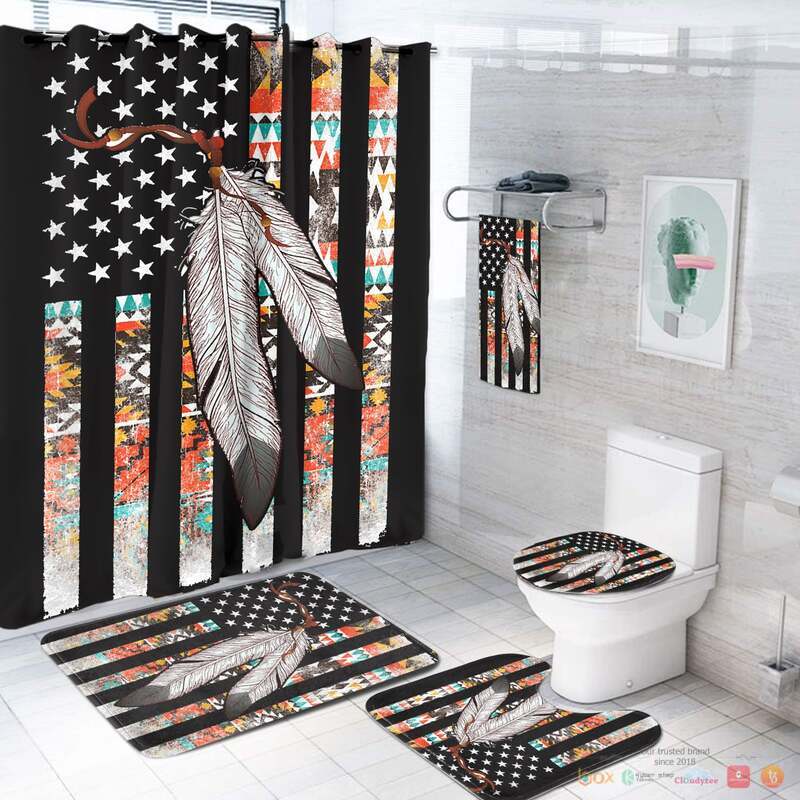 Flag_Feather_Native_American_Bathroom_Set