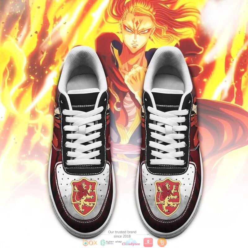 Fuegoleon_Vermillion_Crimson_Lion_Knight_Black_Clover_Anime_Nike_Air_Force_shoes_1