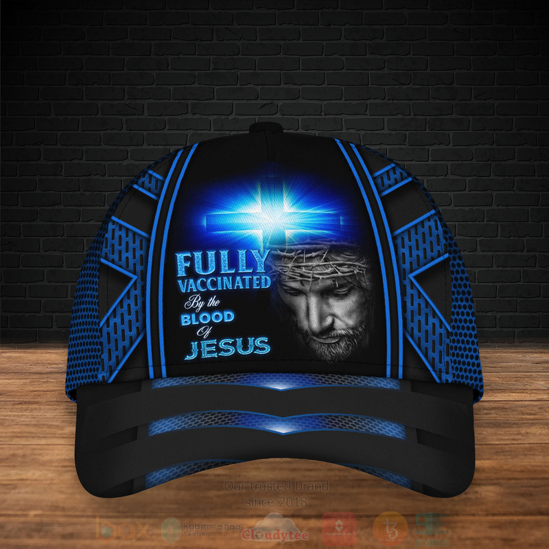 Fully_Vaccinated_By_The_Blood_Of_Jesus_Blue_Cap_1