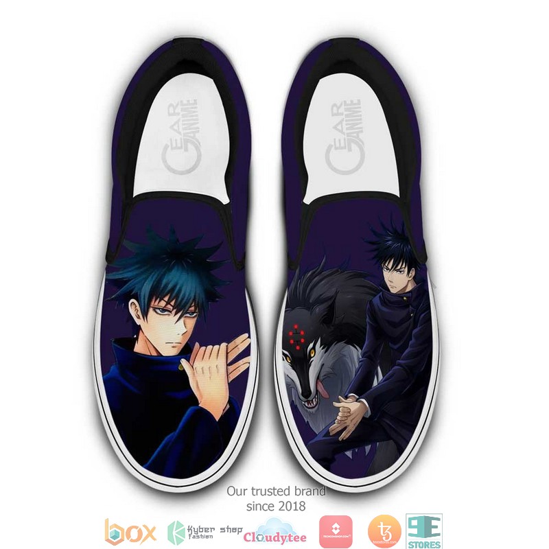 Fushiguro_Megumi_Anime_Jujutsu_Kaisen_Slip_On_Sneakers_Shoes