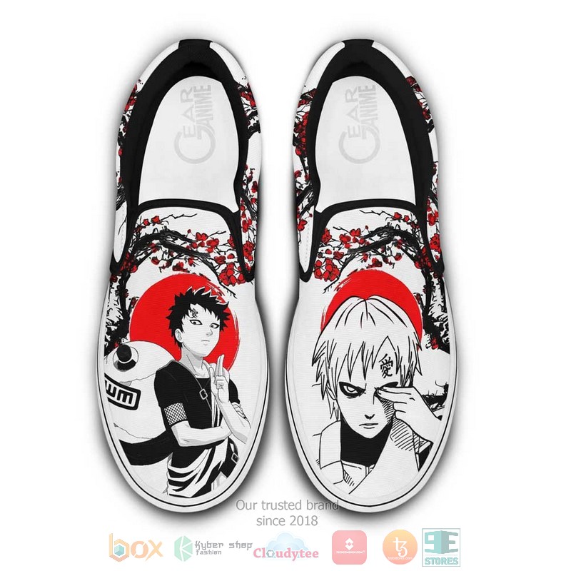 Gaara_Japan_Blossom_Anime_Slip-On_Shoes