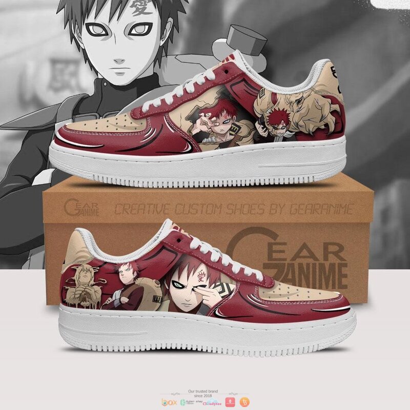 Gaara_Naruto_Anime_Nike_Air_Force_Shoes