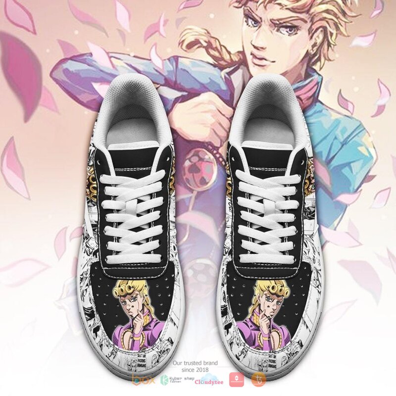 Giorno_Giovanna_Manga_Style_JoJos_Anime_Nike_Air_Force_shoes_1