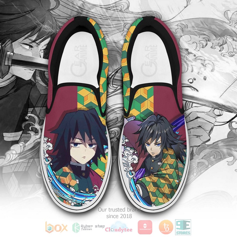 Giyuu_Demon_Slayer_Anime_Slip-On_Shoes